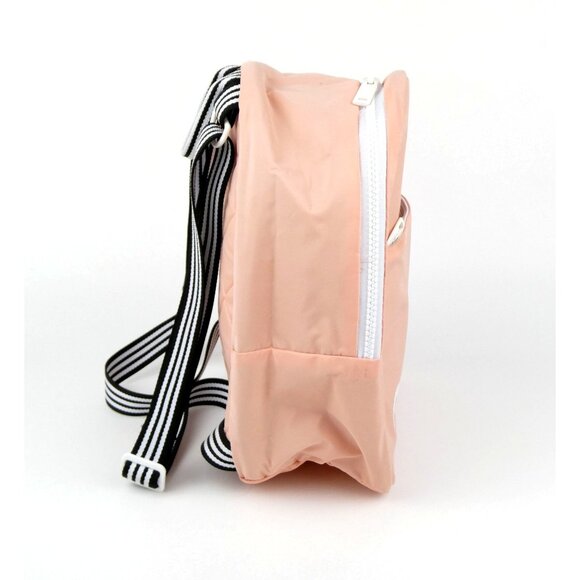 Adidas Mini Peach Backpack With Striped Straps - Picture 4 of 16